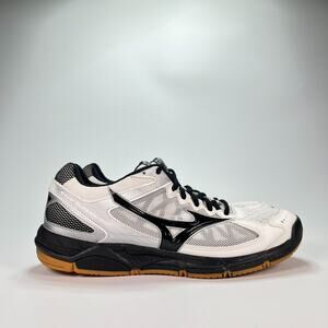 Mizuno Wave Supersonic White Black Volleyball Shoes Lightweight Women’s Size 10